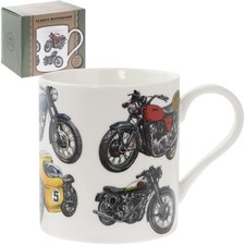 Vintage Motorbike Fine China