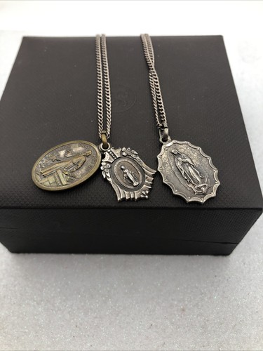 Vintage religious medals - vintage,