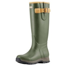 Ariat Waterproof Wellies Neoprene Lined Womens Burford - Olive Green