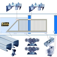 CANTILEVER SLIDING GATE KIT | For Gates upto 6m Tracks, Rollers, Guides, Stopper