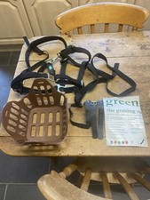SHIRES GREENGUARD GRAZING  MUZZLE Basket Type With Headcollar Both Full Size