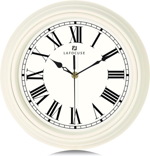 Wall clock inch cream - wall, 12