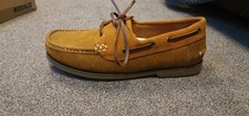 brown leather deck shoes
