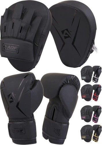 Aqf boxing gloves pads - boxing, set