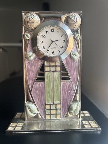 Art nouveau mantel clock - mantel,
