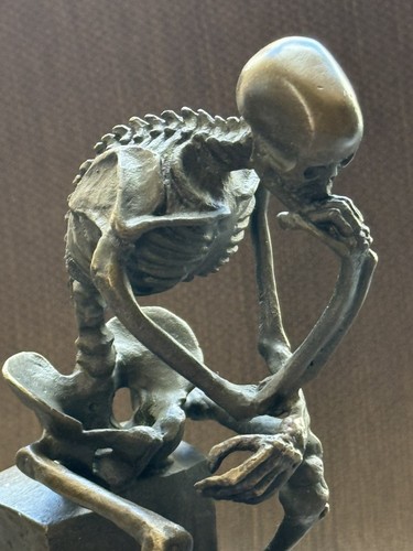 Vintage bronze skeleton - vintage,