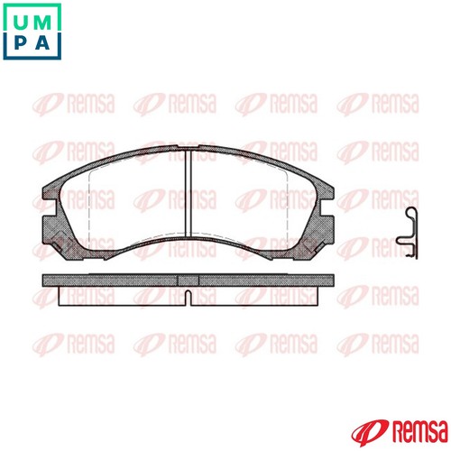 Brake pad set disc - set,