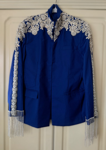 Reduced royal blue beaded - reduced!,
