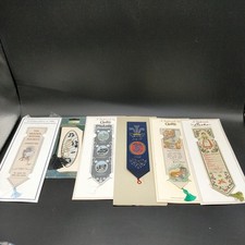 4 x Cash's Woven Silk Bookmarks and 2 other hand made silk bookmarks