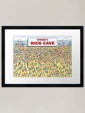 Where's Nick Cave? Framed Art