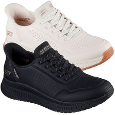 Womens Skechers Bobs Squad 4 Key Lock Slip Ins Casual Trainers Size 4 to 8