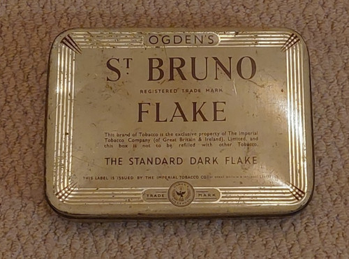 Box tin ogden bruno flake - ogden's,