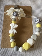White Bow Silicone Bead