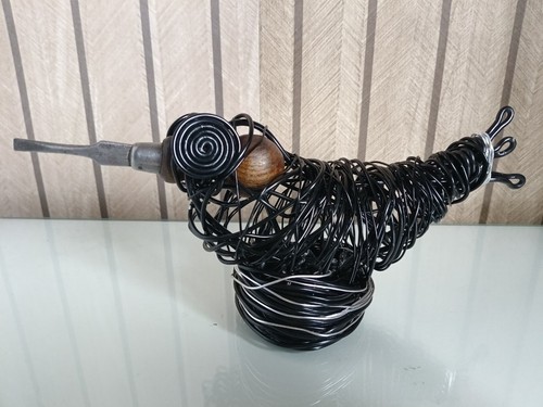 Wire sculpture bird - wire,
