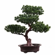 Artificial Fake Green Plant Bonsai Potted Simulation Pine Tree Home/Office Decor