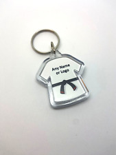 Personalised Double Sided Judo Karate Ju Jitsu Kickboxing Shirt - Black Red Belt