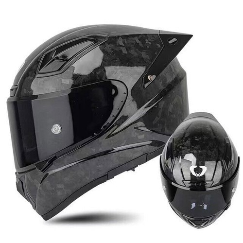 Carbon fiber motorcycle helmet - carbon,