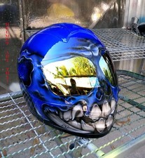 Blue Custom Airbrushed
