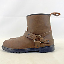 RK Sport Cruiser Brown Leather Motorcycle Boots UK size 11