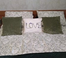 Next Green Floral Bolster
