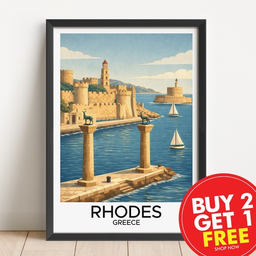 Rhodes greece retro - retro, travel