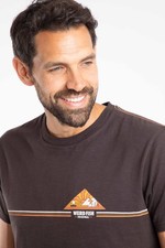 Weird Fish Pyramid Vista Chest Stripe Graphic T-Shirt