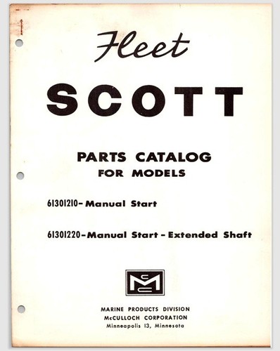 Scott mcculloch fleet outboard - fleet,