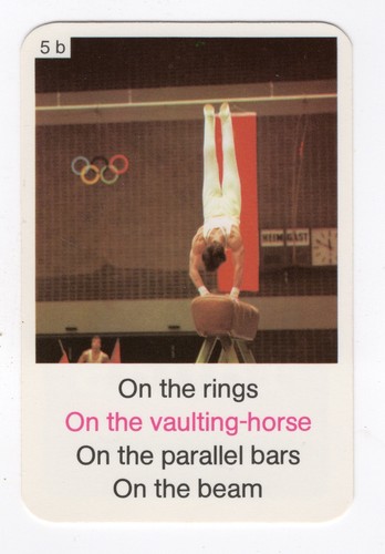 Sport card gymnastics - card,
