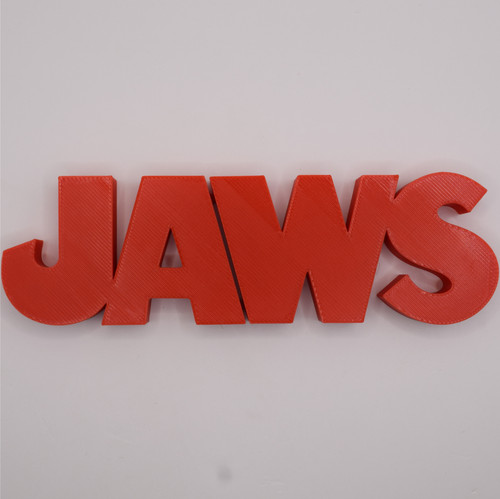 Jaws logo sign printed - logo, sign,