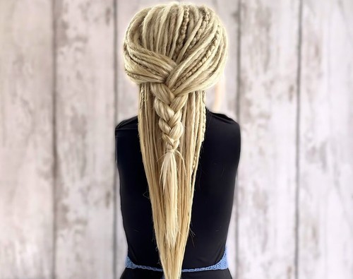 Blonde dread wig dreadlocks - wig,,