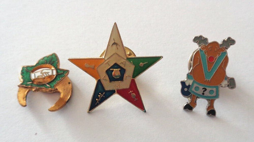 Masonic enamel lapel badges - lapel,