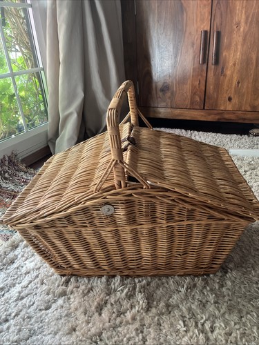 Vintage optima wicker picnic - vintage,