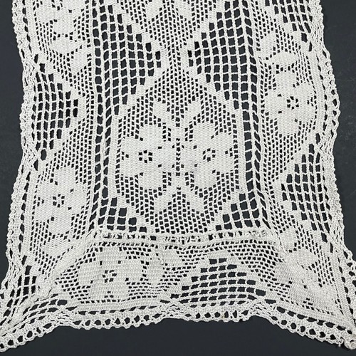 Vintage crochet lace table - vintage,