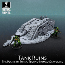 Tank Ruins - 28mm 3d Printed