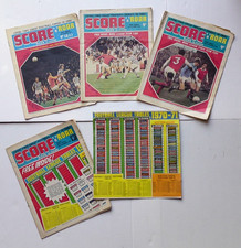 Score 'N' Roar Comics No 1 - 4 WITH FOOTBALL LEAGUE TABLES 1970-71 Complete RARE