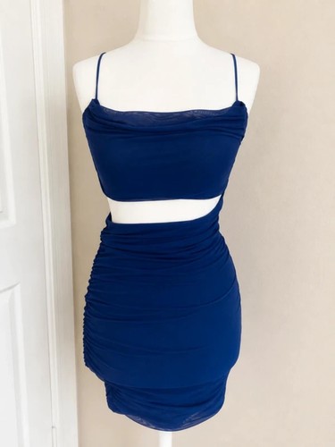 Polly blue mesh cut - polly,