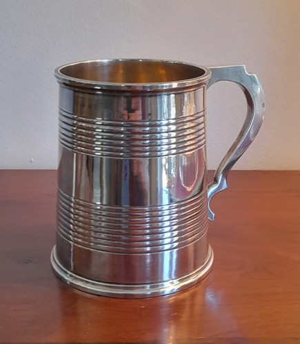 Victorian silver tankard 1872 - silver,