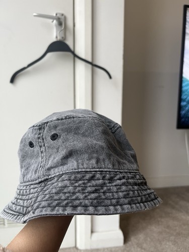 Grey denim bucket hat - bucket,