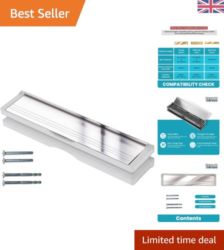 Sleek silver letterbox - sleek,