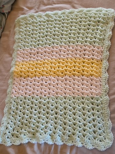 Baby blanket hand crocheted