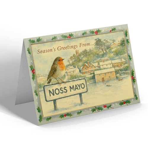 Xmas notelet noss mayo - xmas,