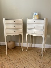 A Pair Of French Painted Bedside Tables 