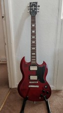 Modded Red with Black Pick guard SG Style Encore E69 with Epiphone Pickups