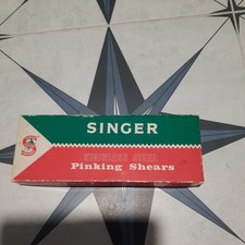 Vintage Singer Shears Sheffield Forged Stainless Steel Boxed Adjustable Scissors