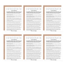 Desiderata Poem By Max Ehrmann