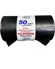 HEAVY DUTY BLACK BIN BAGS