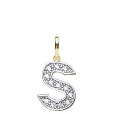 9CT GOLD INITIAL S PENDANT ANY