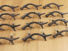 12 Drawer Pulls Antler Horn