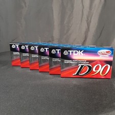 6 New Sealed TDK D90 IECI Type