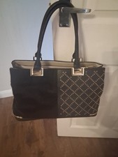 Bessie Handbag In Black Medium 14inches/9 Inches Double Handles